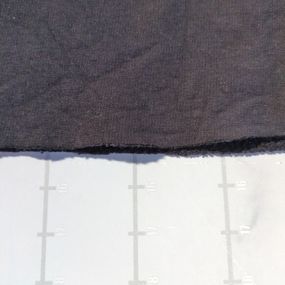 Calvin Klein Crop Top Sweatshirt Womens  L Black Crewneck Embroidered Logo - Picture 7 of 7